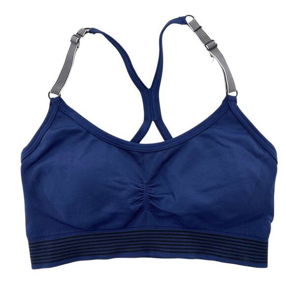 Victoria's Secret Other - Victoria's Secret Sport Seamless Racerback Sport Bra Workout Size Medium Blue
